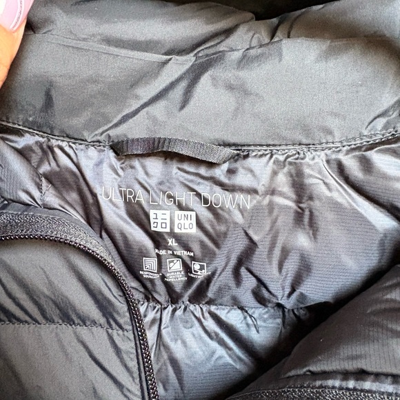 Long Hooded Puffer Coat - Black - Picture 7 of 7